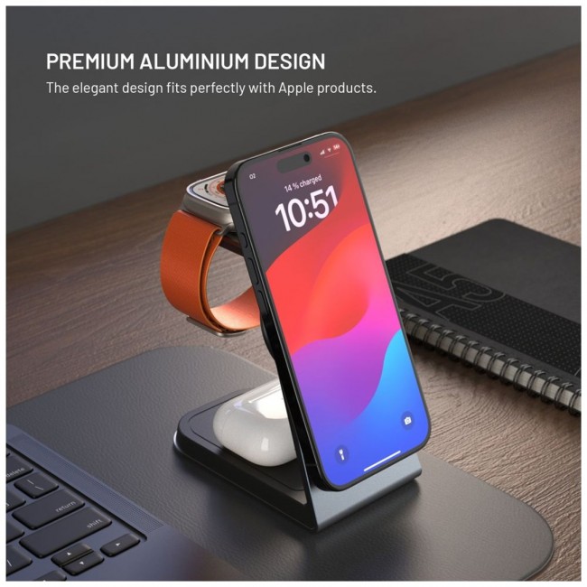 FIXED MagPowerstation Alu, space gray FIXED MagPowerstation Alu, space gray