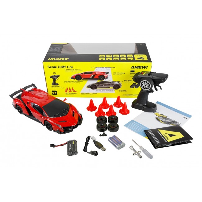 Amewi Veneno Radio-Controlled (RC) model Drift car Electric engine 1:18 Amewi Veneno Radio-Controlled (RC) model Drift car Electric engine 1:18