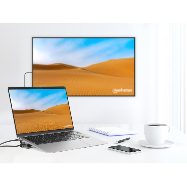 MANHATTAN 10-in-1 4K USB-C PD Dockingstation 2xHDMI MANHATTAN 10-in-1 4K USB-C PD Dockingstation 2xHDMI