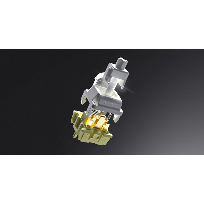 HATOR Skyfall 65 Wired, Mechanical, USB-C, Aurum Sterling, 70M clicks, RGB, Black, 790g