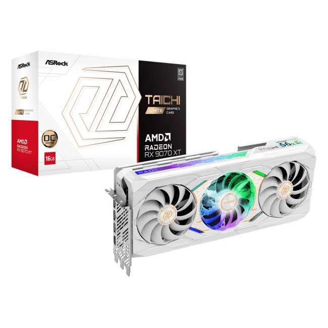 Asrock Taichi Radeon RX 9070 XT White 16GB OC AMD GDDR6 Asrock Taichi Radeon RX 9070 XT White 16GB OC AMD GDDR6