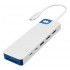 HYPER HD4103BUGL interface hub USB 3.2 Gen 1 (3.1 Gen 1) Type-C 5000 Mbit/s Blue, White