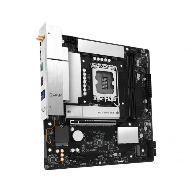 Asrock B860M Rock WiFi Intel B860 LGA 1851 (Socket V1) micro ATX Asrock B860M Rock WiFi Intel B860 LGA 1851 (Socket V1) micro ATX