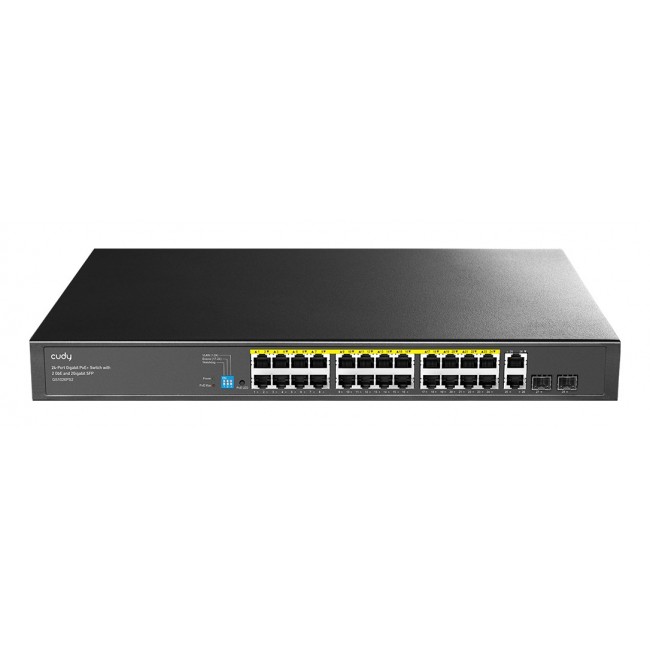 24-GbE PoE switch w/ 2 uplinks CUDY