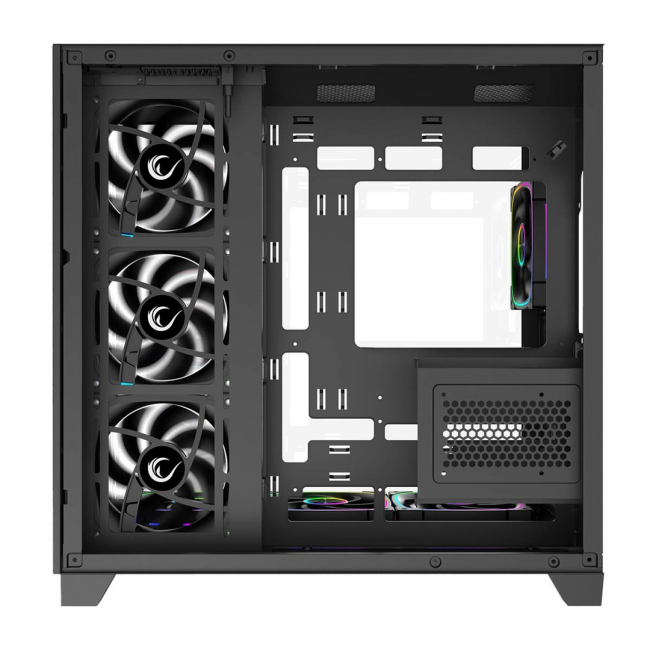 RAMPAGE PC CASE WITH TEMPERED GLASS Black
