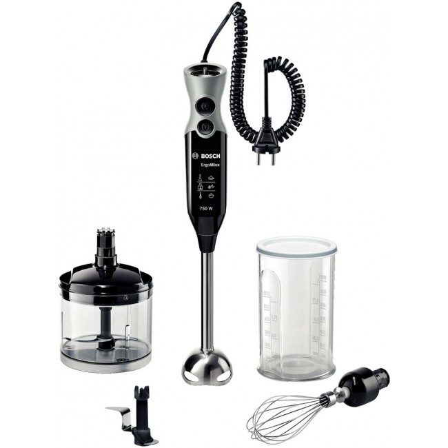 Bosch MSM67170 blender Immersion blender 750 W Black, Silver