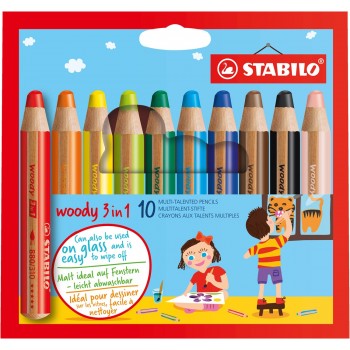 STABILO woody 3 in 1 Multicolour 10 pc(s)