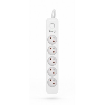 KERG power strip with switch 5 sockets 1,5m-10A