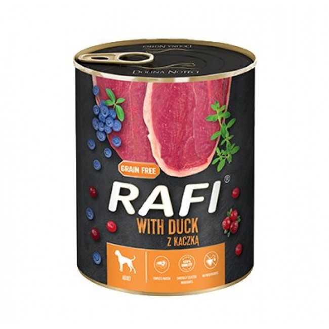 Dolina Noteci Rafi Dog wet food with duck, blueberries and cranberries - 800g Dolina Noteci Rafi Dog wet food with duck, blueberries and cranberries - 800g