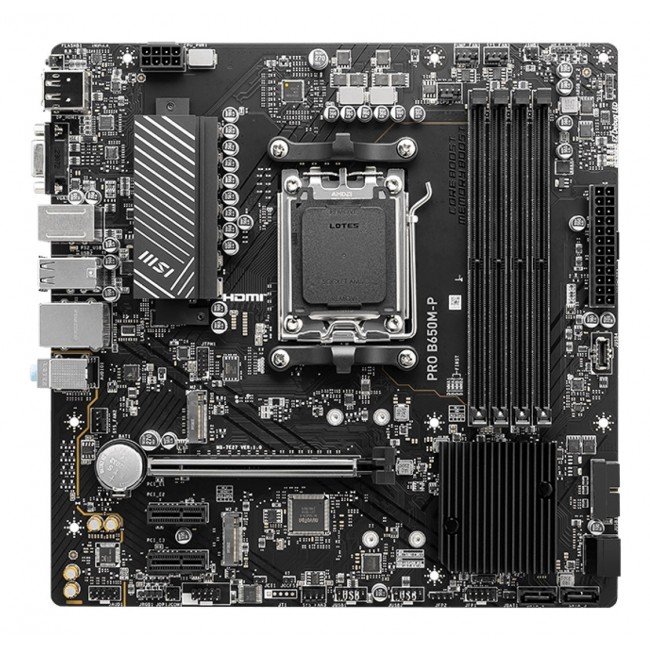 MSI PRO B650M-P motherboard AMD B650 Socket AM5 micro ATX MSI PRO B650M-P motherboard AMD B650 Socket AM5 micro ATX