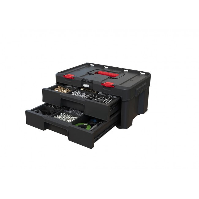 Toolbox KETER Stack'N'Roll (17210832/253384) 2 drawers Black Toolbox KETER Stack'N'Roll (17210832/253384) 2 drawers Black