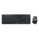 CHERRY Stream desktop ultimate keyboard Mouse included Home/Office USB + RF Wireless + Bluetooth QWERTZ German Black