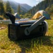 Adler AD 1920 Emergency radio Solar panel / Crank / Powerbank 4500 mAh Black
