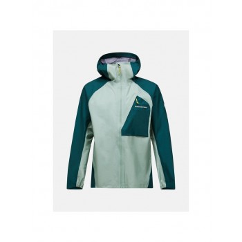 Kurtka męska PEAK PERFORMANCE M Trail Hipe 3L Shell Jacket kolor zielony - L