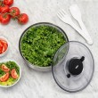 OXO 1071497 salad spinner Stainless steel Button