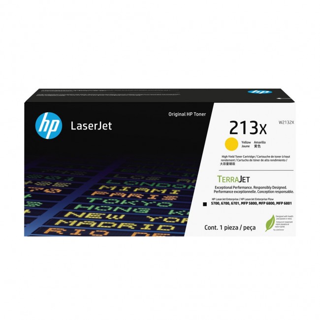 HP 213X High Yield Yellow Original LaserJet Toner Cartridge