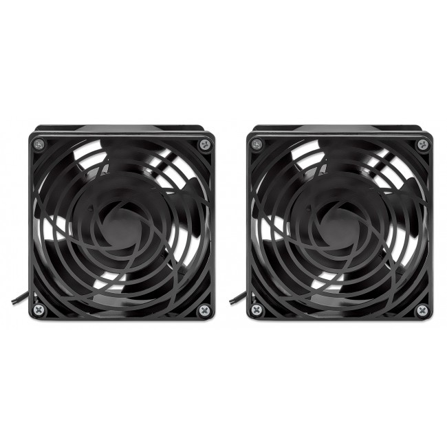 Intellinet 2-Fan Ventilation Unit for 19