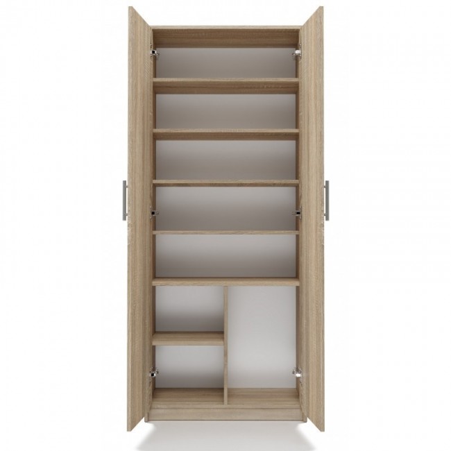 Filing cabinet OLIV 2D 74x35x180 cm, sonoma
