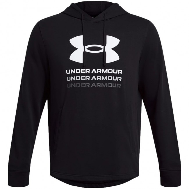 Under Armour UA Rival Terry Graphic Hoodie black 1386047 001 Under Armour UA Rival Terry Graphic Hoodie black 1386047 001