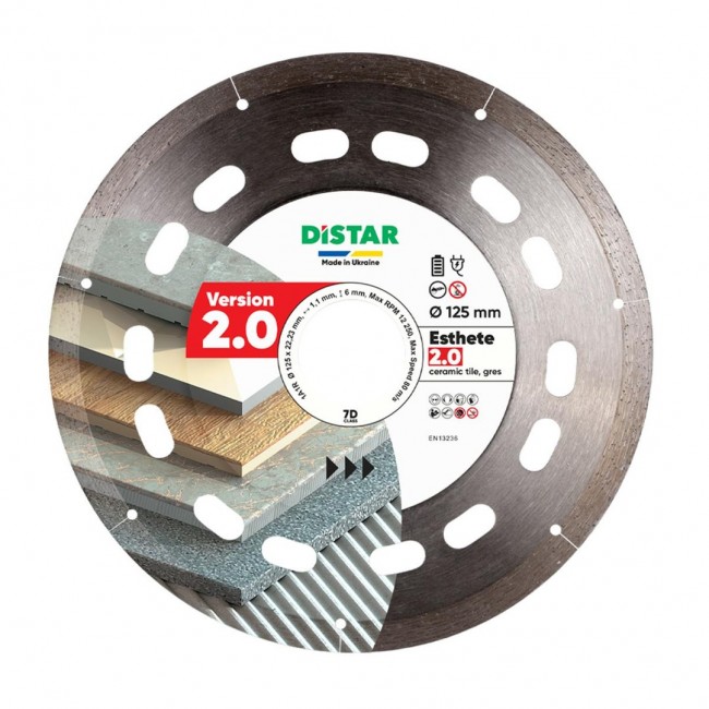 DISTAR DIAMOND BLADE ESTHETE 2.0 125 x 1.1 x 6 x 22.23mm DISTAR DIAMOND BLADE ESTHETE 2.0 125 x 1.1 x 6 x 22.23mm