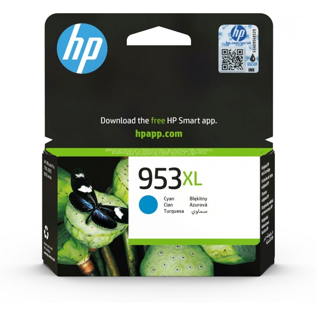 HP 953XL High Yield Cyan Original Ink Cartridge HP 953XL High Yield Cyan Original Ink Cartridge