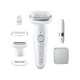 Braun Silk- pil 9 9-341 epilator 40 tweezers White