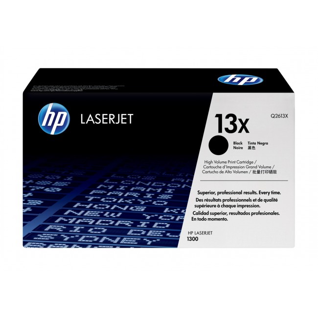 HP 13X High Yield Black Original LaserJet Toner Cartridge HP 13X High Yield Black Original LaserJet Toner Cartridge