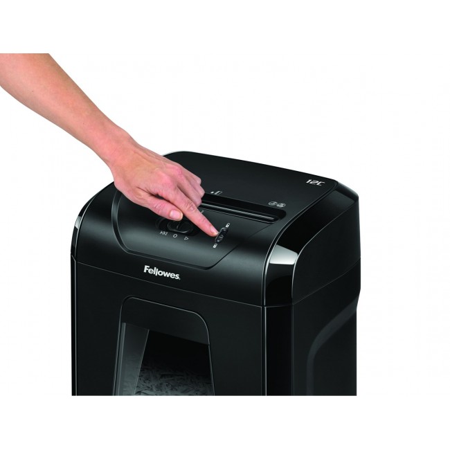 Fellowes Aktenvernichter Powershred 12C schwarz Fellowes Aktenvernichter Powershred 12C schwarz