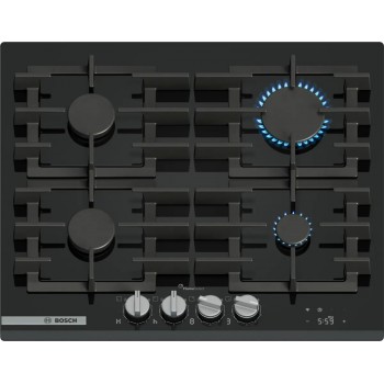 Bosch PRP6A6H40 hob Black Built-in 60 cm Gas 4 zone(s)