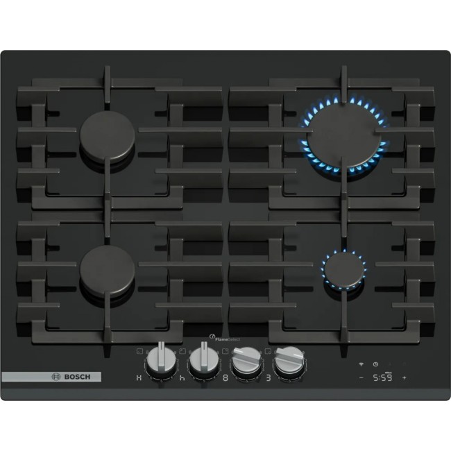 Bosch PRP6A6H40 hob Black Built-in 60 cm Gas 4 zone(s)