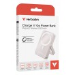 Verbatim Charge 'n' Go Magnetic Wireless Power Bank with stand - 10000 mAh Pink