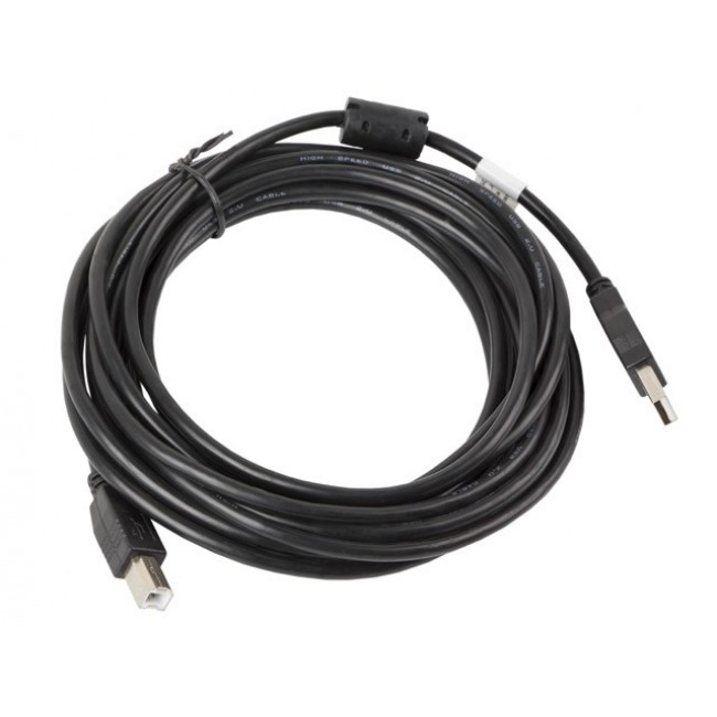 Lanberg CA-USBA-11CC-0050-BK USB cable USB 2.0 5 m USB B Black