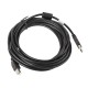 Lanberg CA-USBA-11CC-0050-BK USB cable USB 2.0 5 m USB B Black
