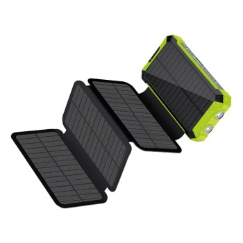 RealPower PB-20000 Solar 20000 mAh Wireless charging Black, Green