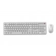 Gembird KBS-WPS-01 Slim Pro Business wireless desktop set, white, RU layout