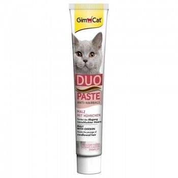 GIMCAT Duo Paste Anti-Hairball with Chicken cat treat 50g