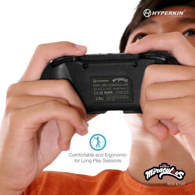 Hyperkin Pixel Art Bluetooth Controller Official Miraculous Edition (Ladybug & Cat)