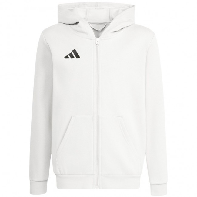 Bluza dla dzieci adidas Entrada 26 Full Zip Hoodie bia a KH1783 140cm Bluza dla dzieci adidas Entrada 26 Full Zip Hoodie bia a KH1783 140cm