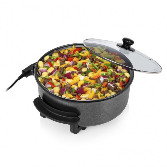 Tristar | Multifunctional grill pan XL | PZ-9135 | Diameter 30 cm | Grill | 1500 W | Lid included | Fixed handle | Black