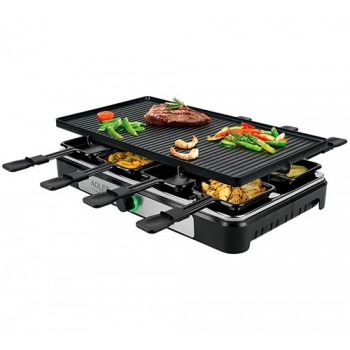 Adler | AD 6616 | Raclette - electric grill | Table | 1400 W | Black/Stainless steel