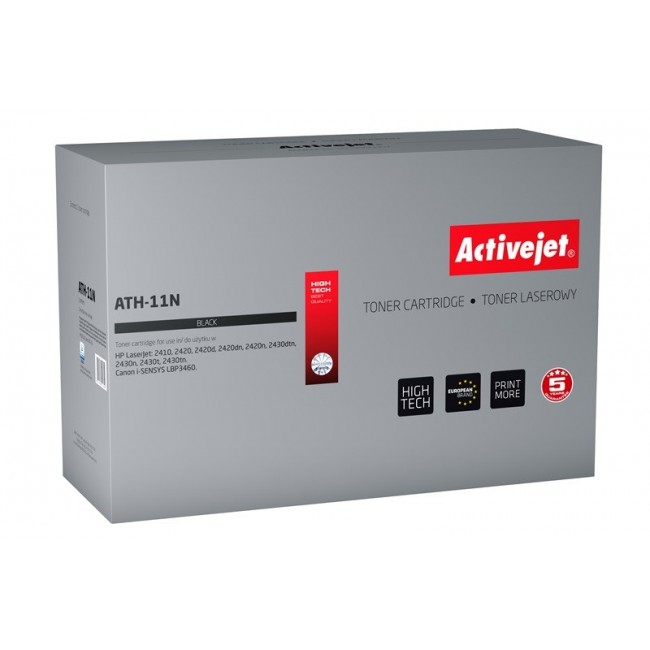 Activejet ATH-11N toner (replacement for HP 11A Q6511A, Canon CRG-710 Supreme 6000 pages black)