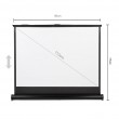 Maclean MC-961 Portable Projection Screen Compact 45