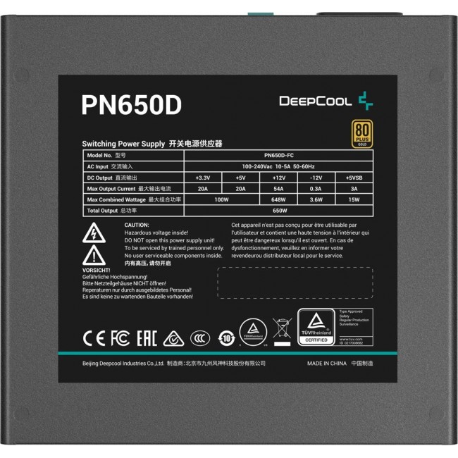 Deepcool PN650D 650w Gold Direct PSU Deepcool PN650D 650w Gold Direct PSU