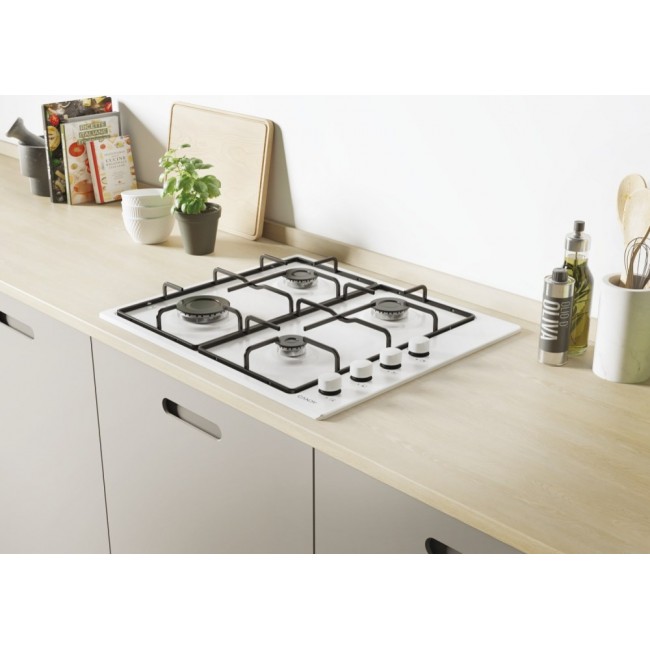 Candy Idea CHW6LWW White Built-in 60 cm Gas 4 zone(s)