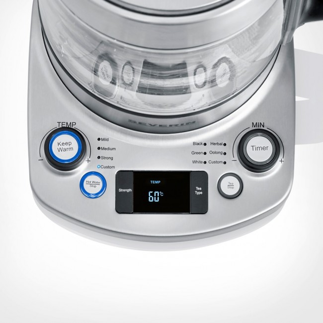 Severin WK 3422 electric kettle 1.7 L 3000 W Stainless steel