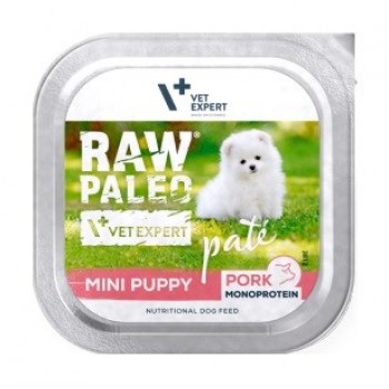 RAW PALEO P te Mini Puppy Pork - wet dog food - 150g