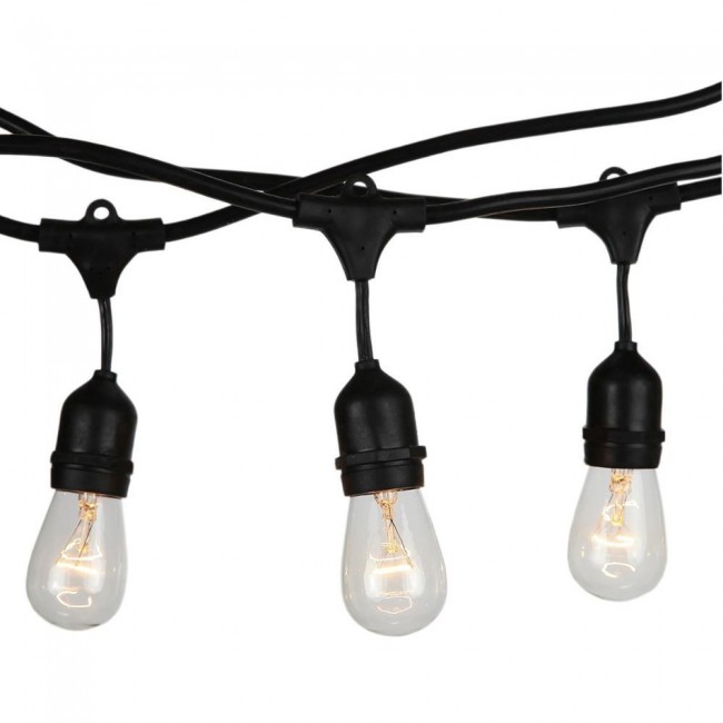 Garden garland V-TAC VT-713 15 m rope, 15 bulb holders E27 rubber + socket IP54 (SKU 3673) Black Garden garland V-TAC VT-713 15 m rope, 15 bulb holders E27 rubber + socket IP54 (SKU 3673) Black