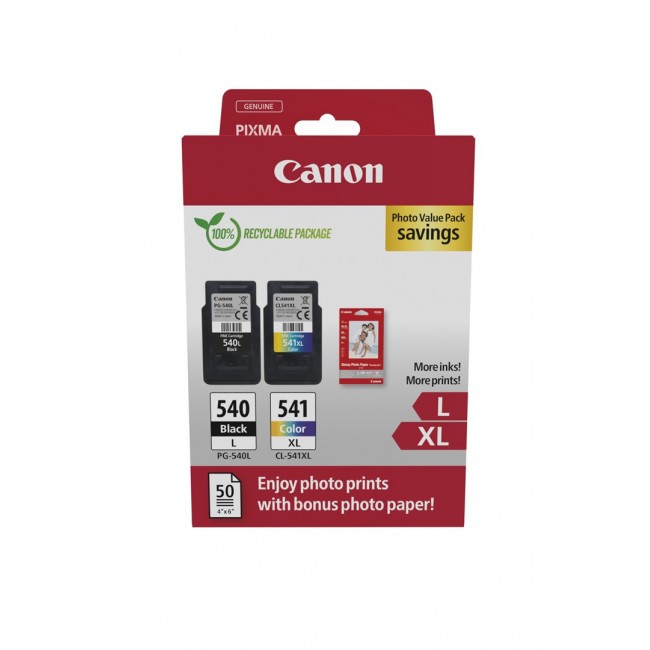 Photo Pack Canon 5224B012 - Cyan - Magenta - Yello Photo Pack Canon 5224B012 - Cyan - Magenta - Yello