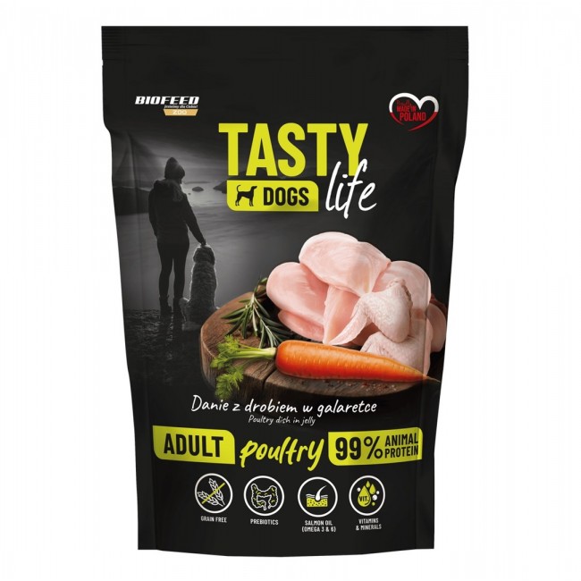 BIOFEED Tasty Dogs Life Poultry - wet dog food - 500g