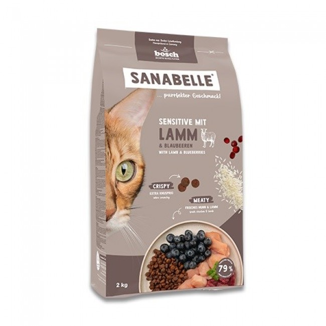 BOSCH Sanabelle Sensitive with lamb - dry cat food - 2kg BOSCH Sanabelle Sensitive with lamb - dry cat food - 2kg